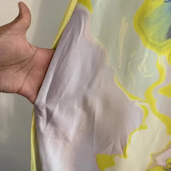 MISA Los Angele Satin Sleeveless Floral Print  Sylvie Dress (Sz: M / RTL: $410) - Picture 6 of 12